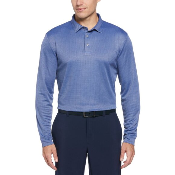 Pga Tour Mens Regular fit Long Sleeve Polo Shirt Size XXL Blue - Picture 1 of 1